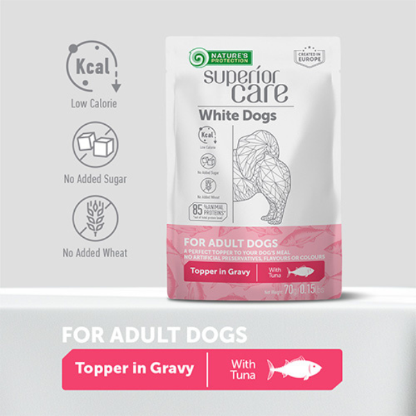 nature’s protection superior care adult white dogs alimento complementare 70 gr immagine2