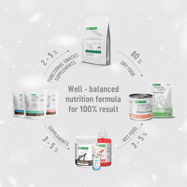 nature’s protection superior care adult white dogs alimento complementare 70 gr immagine3