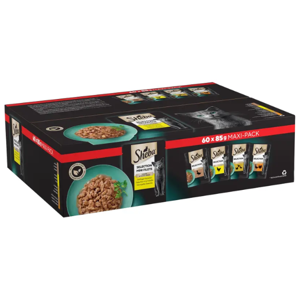 sheba delicatezze in salsa selezione delicata multipack 60x85 gr immagine2