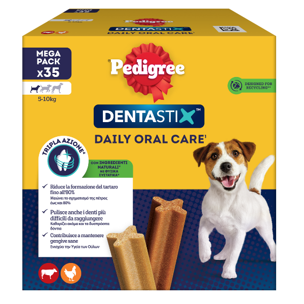 Pedigree Dentastix Mini snack per l'igiene orale - 35 pezzi