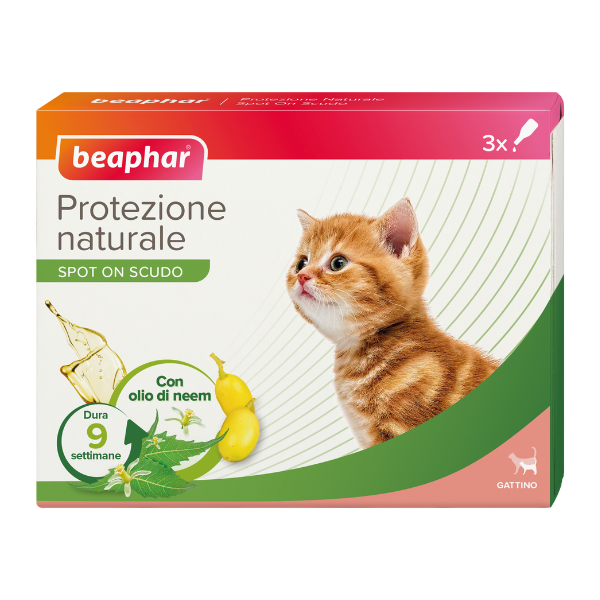 Beaphar Protezione Naturale Spot On - 3 pipette da 0,40 ml per gattini