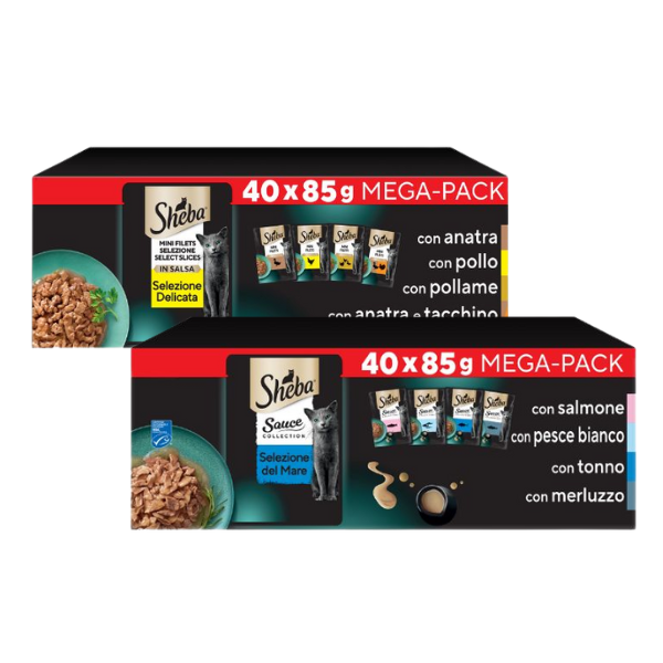 sheba delicatezze in salsa mega pack 40x85 gr immagine3