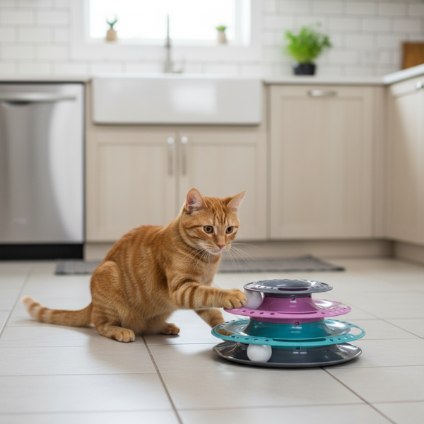 gioco interattivo per gatti catch the balls trixie immagine5