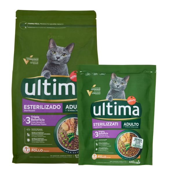 ultima cat adult sterilised con pollo immagine2