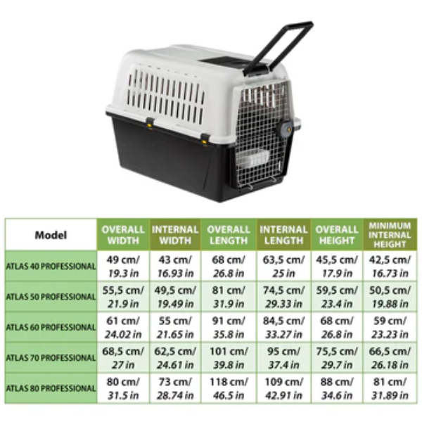 trasportino per cani atlas professional ferplast immagine8