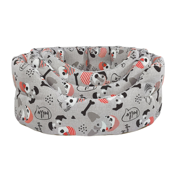 Cuccia per cani Trono ovale Eco Nasonero - Cagnolini - 56x45 cm