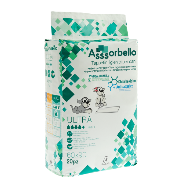 Ferribiella Tappetini Igienici Ultra alla Clorexidina - 60x90 cm - 20 pezzi