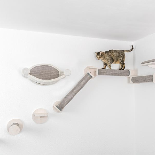 set componibile fissaggio a muro arrampicamento per gatti trixie immagine4