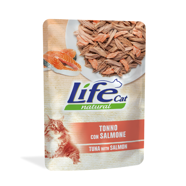 Life Cat Natural Bustine 70 gr - Tonno con salmone