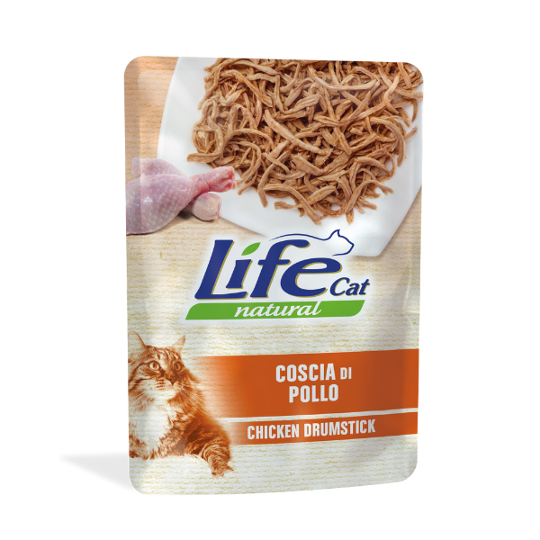 Life Cat Natural Bustine 70 gr - Coscia di pollo