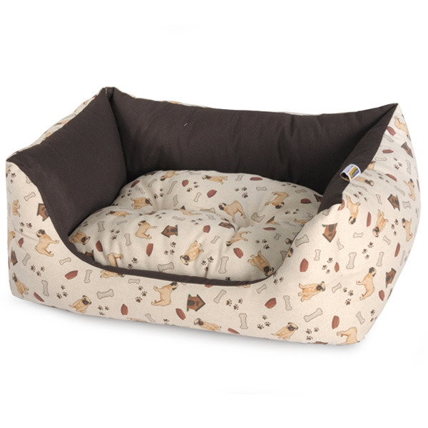 Cuccia rettangolare Fabotex - Pug - 65x50x20 cm