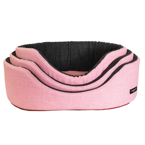 Cesta Ovale sfoderabile Eco Nasonero  - Rosa - 2a Misura 47x34 cm