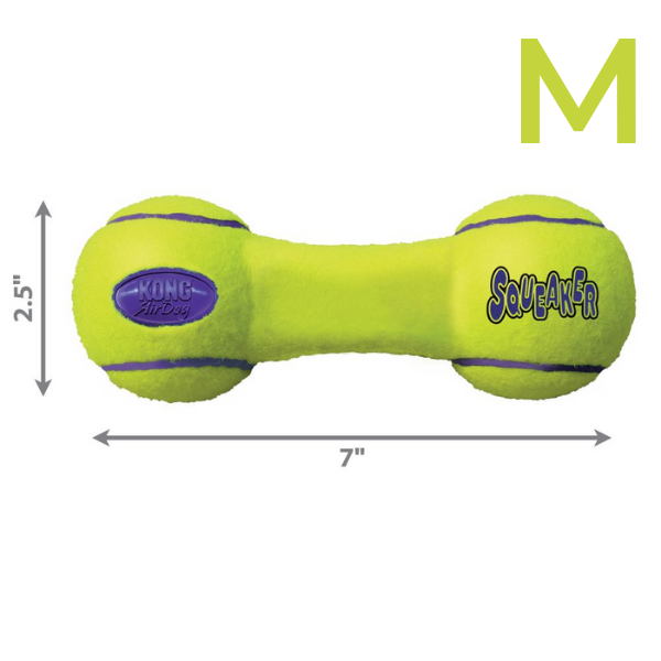 kong airdog squeaker dumbbell immagine4