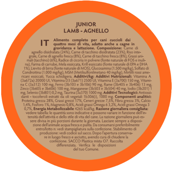 grandorf dog junior medium/maxi agnello e tacchino immagine3