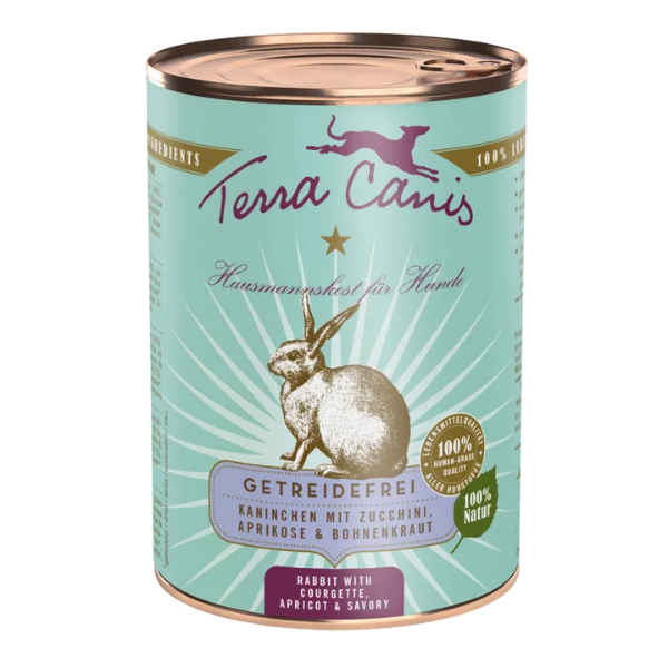 Terra Canis Grain Free 400 gr - Coniglio con zucchina, albicocca e santoreggia