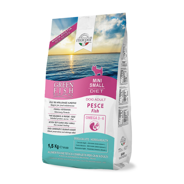 Marpet Green Fish Adult Mini cane Pesce - 7,5 kg