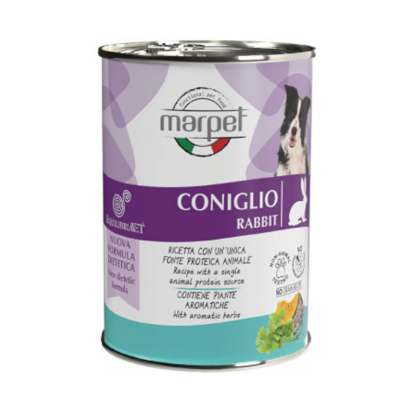 Marpet Aequilibria Vet dietetico umido cane 400 gr - Coniglio