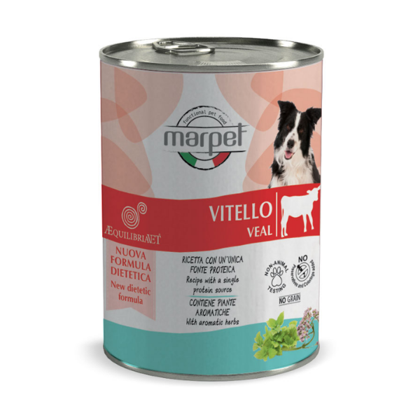 Marpet Aequilibria Vet dietetico umido cane 400 gr - Vitello