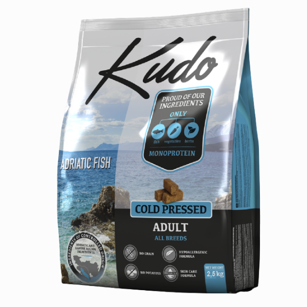 Kudo Grain Free Adult All Breeds Adriatic Fish - 2,5 Kg