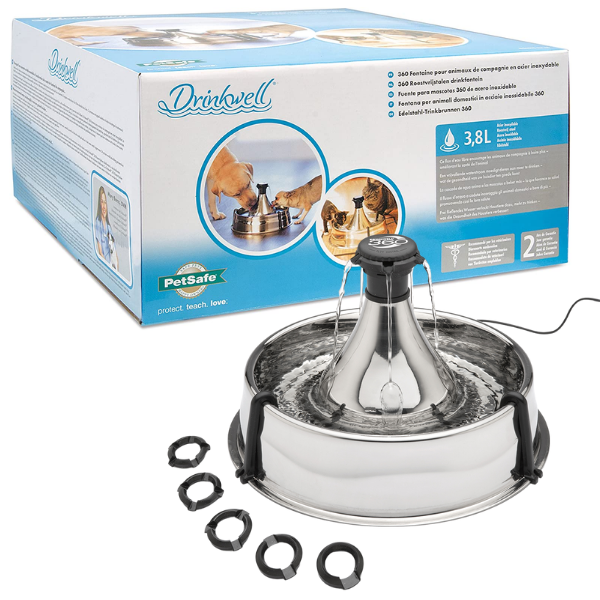 Fontana Drinkwell - 3,8 L - Acciaio