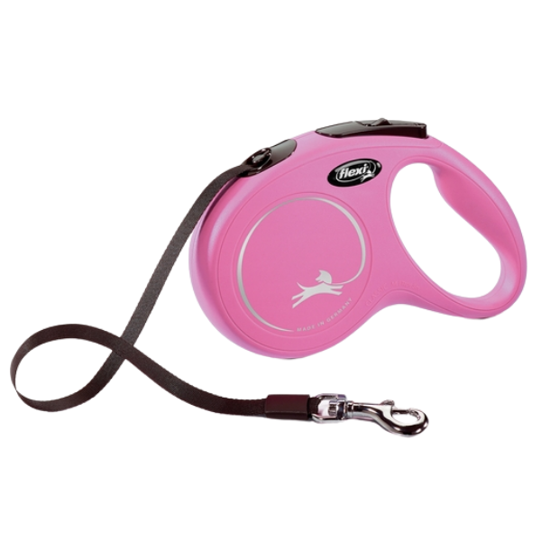 Guinzaglio New Classic Tape Flexi - Rosa - Extra-small - 3 m