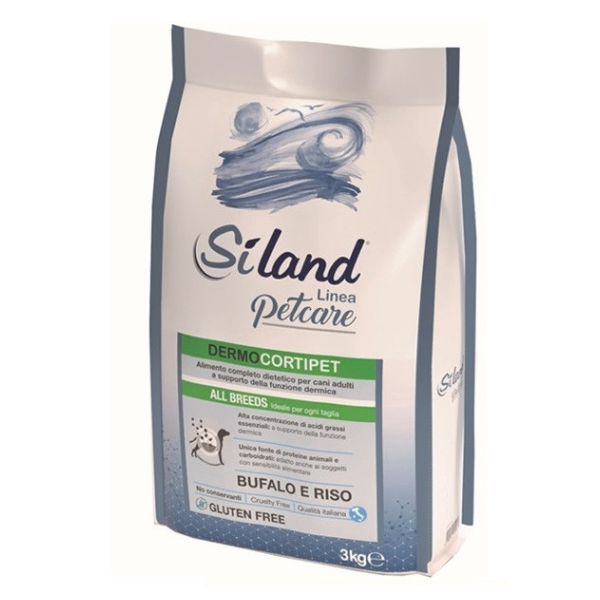 Siland Dermocortipet Dog Adult Bufalo e Riso All Breeds - 3 Kg