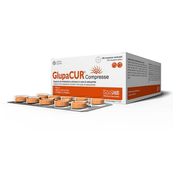 Innovet Glupacur sollievo articolare compresse appetibili - 1 Confezione da 200 compresse