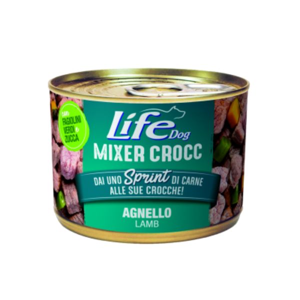 Life Dog Umido Mixer Crocc Grain Free 150 gr - Agnello