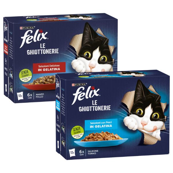 purina felix le ghiottonerie selezioni deliziose in gelatina multipack immagine2