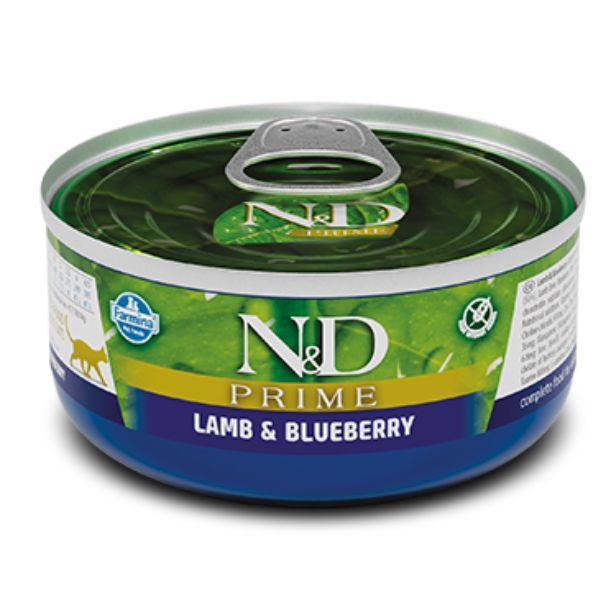 Farmina N&D Prime Grain Free Feline 70 gr - Agnello e Mirtilli