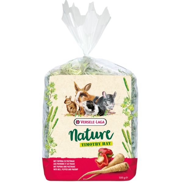 Versele Laga Nature Fieno Timothy 500 gr - Peperone e Pastinaca