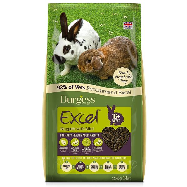 Burgess Excel Coniglio Adult Menta  - 2 kg