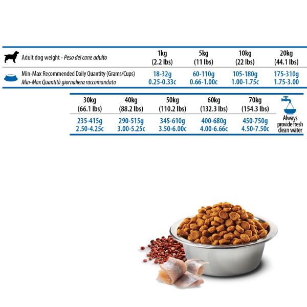 farmina n&d quinoa canine medium/maxi skin&coat aringa e cocco immagine2