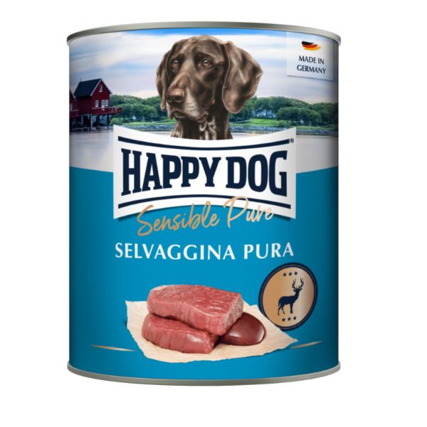 Happy Dog Sensible Pure Monoproteico Grain Free 800 gr - Selvaggina Pura