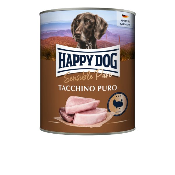 Happy Dog Sensible Pure Monoproteico Grain Free 800 gr - Tacchino Puro