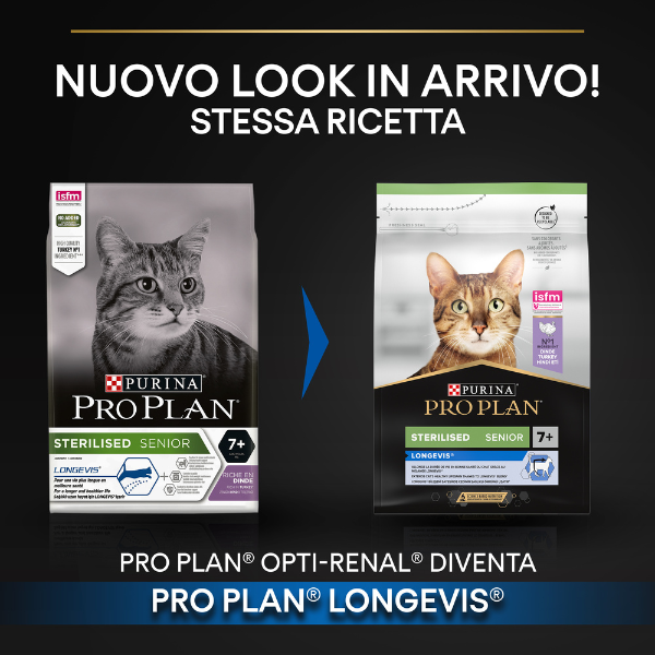 purina pro plan sterilised senior 7+ crocchette gatto sterilizzato con tacchino immagine3
