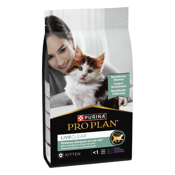 Purina Pro Plan LiveClear Kitten Crocchette Gatto con tacchino
