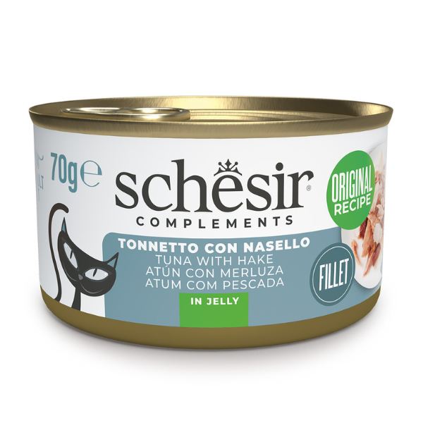 Schesir Cat Soft Adult filetti in gelatina alimento complementare lattina 70 gr