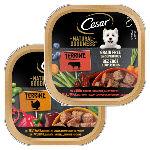 Cesar Dog Natural Goodness Terrine Grain Free con superfood 100 gr