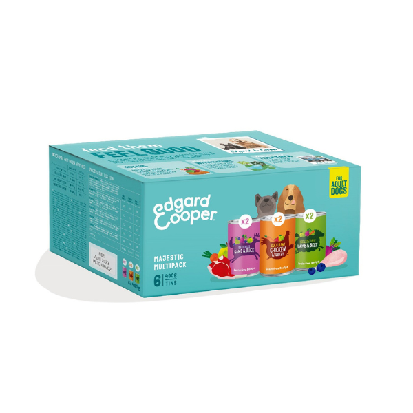 Edgard & Cooper Dog Adult Grain Free Multipack 6x400 gr
