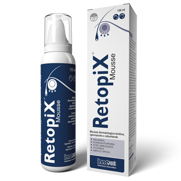 Innovet Retopix Mousse dermatologicamente lenitiva e igienizzante