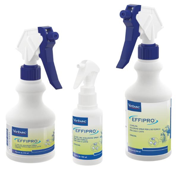 virbac effipro antiparassitario spray per cani e gatti immagine2