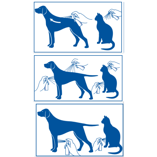 virbac effipro antiparassitario spray per cani e gatti immagine3