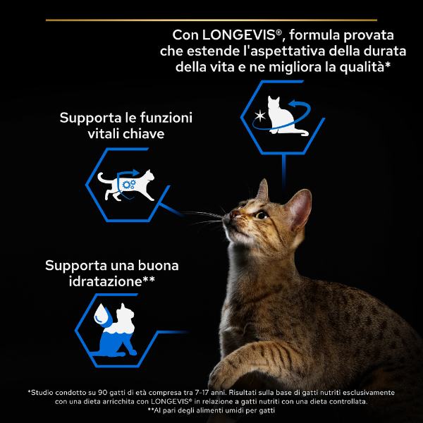 purina pro plan senior 7+ longevis umido gatti mousse tonno 85 g immagine6