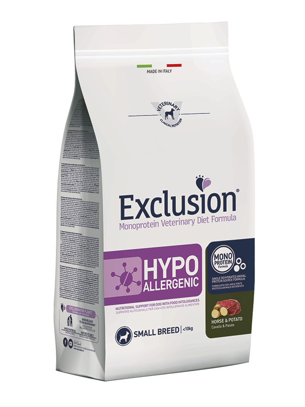 Exclusion Diet Hypoallergenic Small Breed Cavallo e Patate - 800 gr