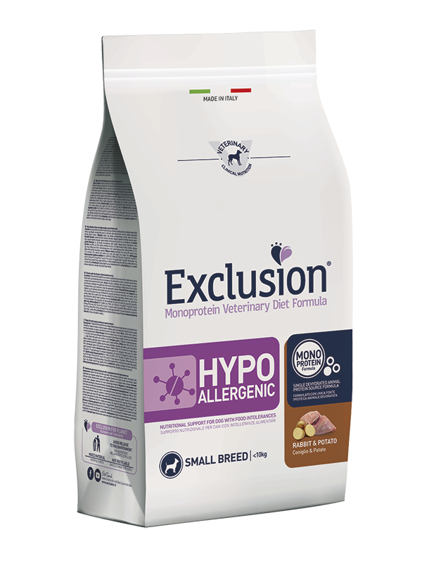 Exclusion Diet Hypoallergenic Small Breed Coniglio e Patate - 2 kg