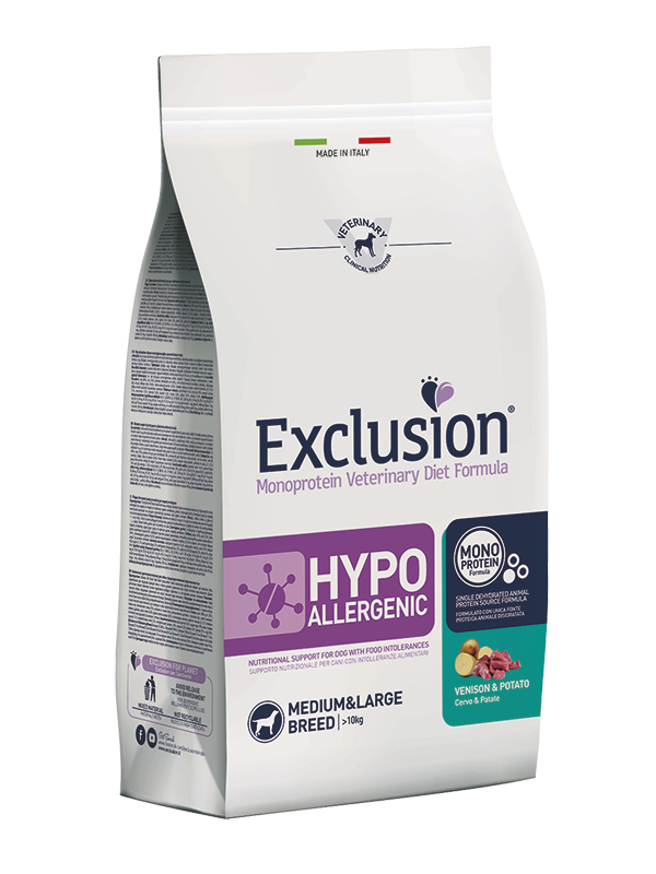 Exclusion Diet Hypoallergenic Medium/Large Breed Cervo e Patate - 2 kg