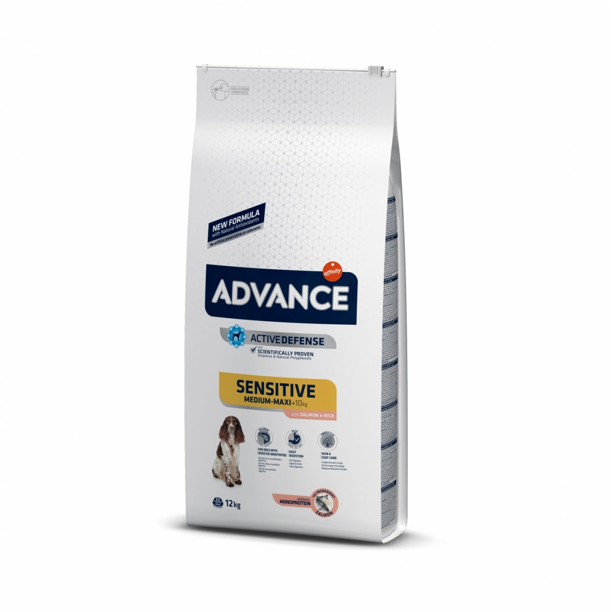 Advance Adult Active Defence Medium/Maxi Salmone e Riso (scadenza: 11/11/2025) - Advance Adult Sensitive Medium Maxi Salmone e Riso: 12 kg