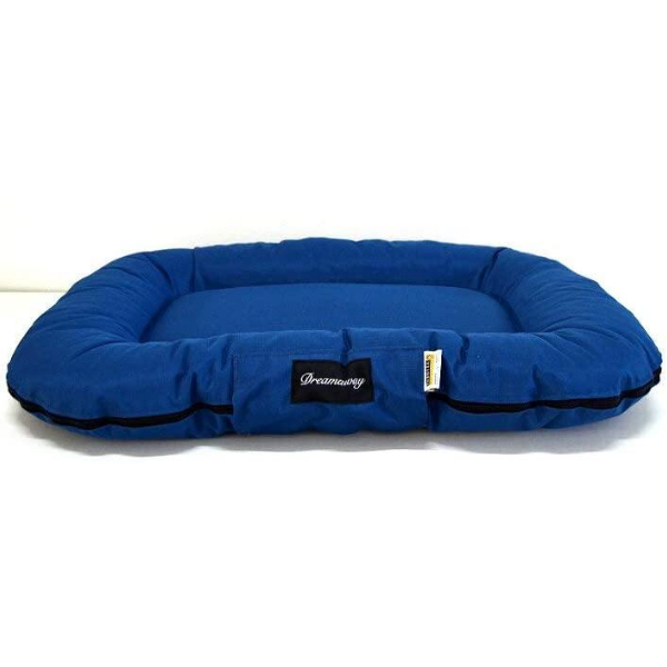Cuscino per cani Dreamaway Boston Fabotex - Blu petrolio - 120x90x16 cm