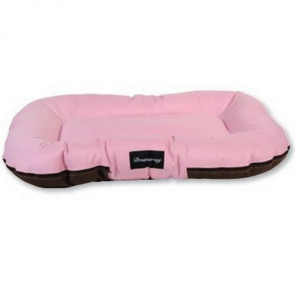 Cuscino per cani Dreamaway Boston Fabotex - Rosa-Marrone - 120x90x16 cm